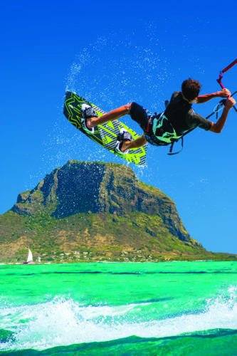 Mauritius holidays Kite surfing in Mauritius