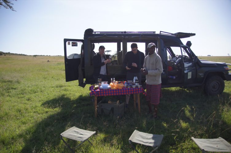 East Africa Tourist Visa, Breakfast served while on Safari,Kenya