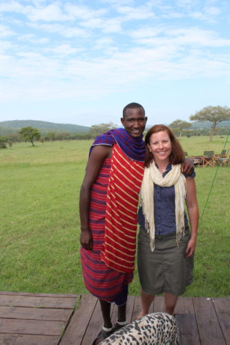 Africa travel specialists, Danica head of Marketing and African safari specialist at Encompass Africa on a Tanzania safari holiday