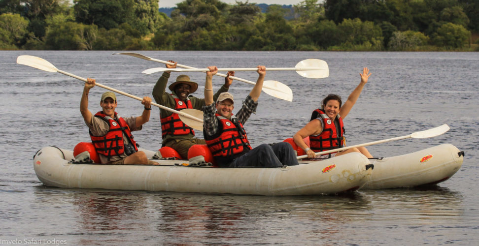 Canoeing safari Zambezi River