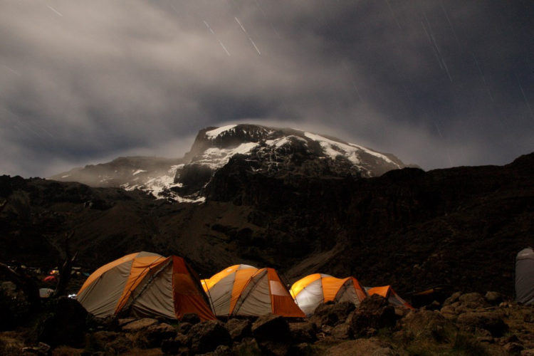 tents, machame route, mount kilimanjaro, mountain climbing in africa