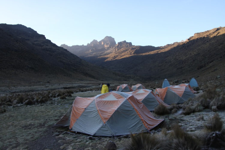 mt kenya tents, Mount Kenya climb, mountain climbing in africa