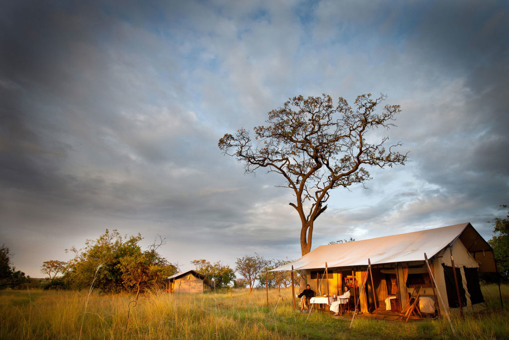 Legendary serengeti mobile camp, morning coffee, mobile camping safari