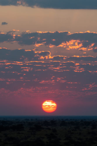 sunset botswana