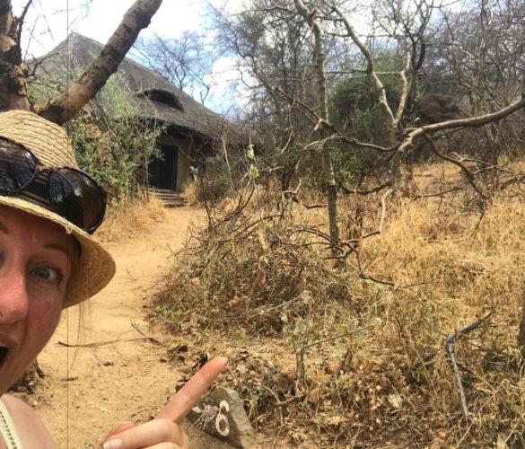 Rozanna Bozabalian in Kenya on safari