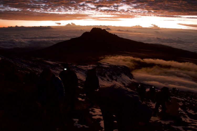 sunrise, kilimanjaro climb, mount kilimanjaro, tanzania, mountain climbing africa