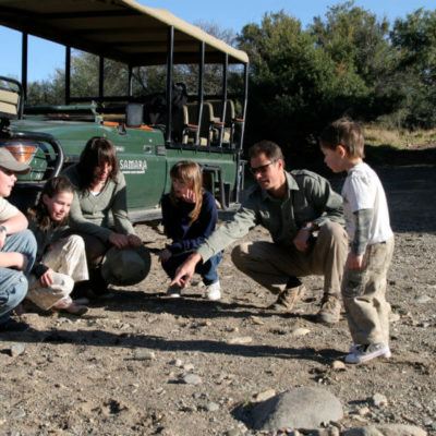 Samara family safari kids with guide