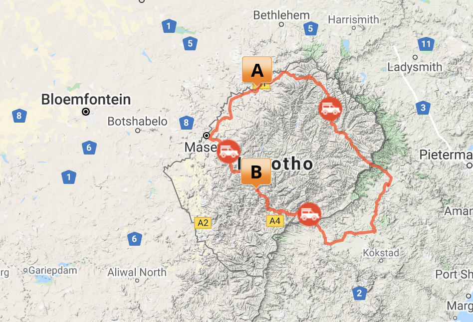 Lesotho itinerary sani pass to place of thunder