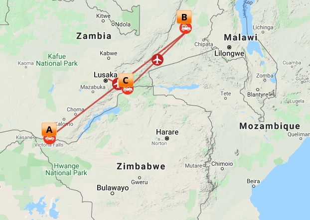 Zambia lodge safari holiday 8 nt affordable