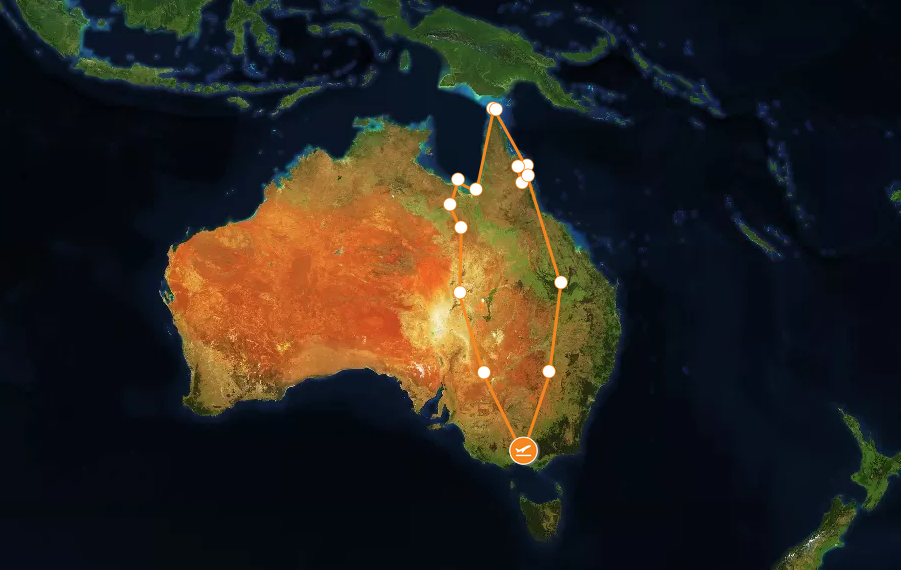 Australia-tours-air-adventure-cape-york-the-gulf-map