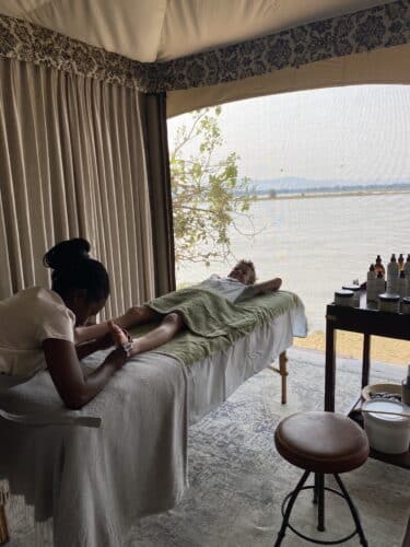 Tembo plains luxury family safari safari massage