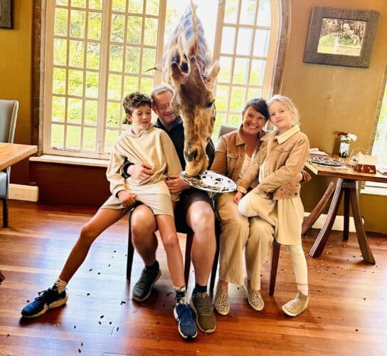giraffe manor Wilson family Jono danica Aidan grace