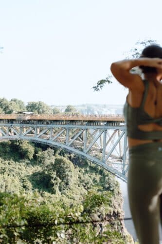 Victoria Falls yoga with kerri Zimbabwe wellness safari