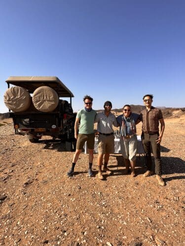 desert adapted elephant game drive with friends from Switzerland and Germany Onduli Ridge 2023 DW