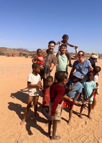 kids of village local village Damaraland Desert elephants namibia Tracking desert elephant namibia Namibia desert adapted elephant Danica Wilson photo namibia Damaraland onduli Ridge 2023