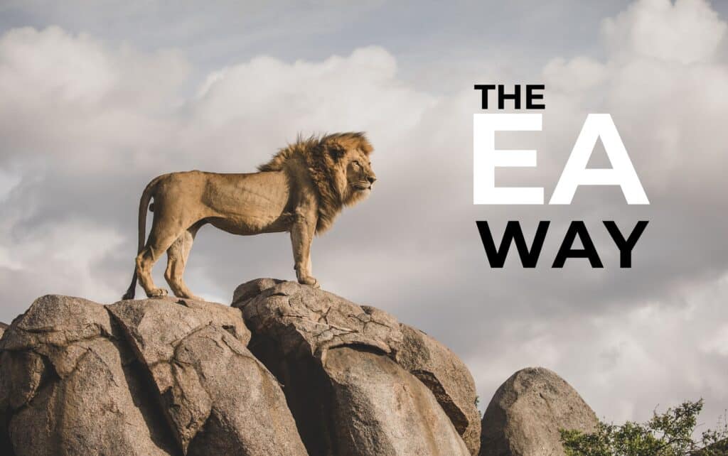 The EAWay cover page 2025 2026. Banner shape