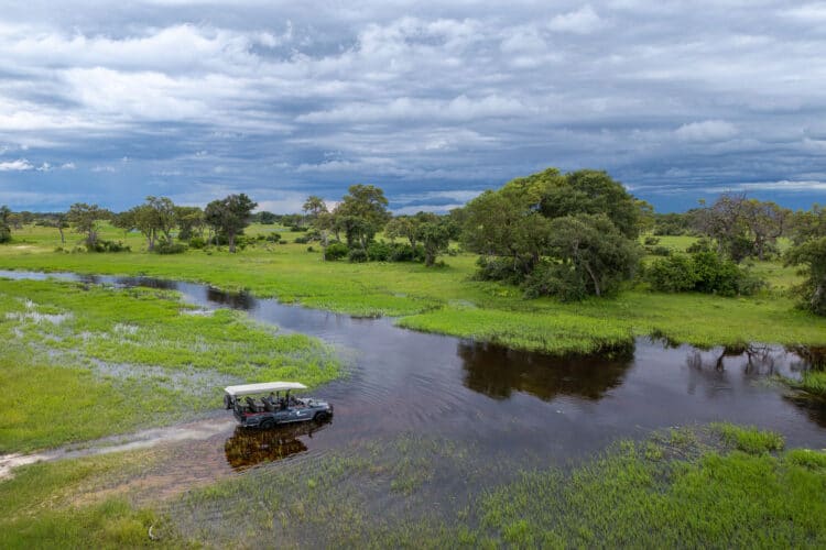 Camp Karangoma Okavango Delta Wild Expeditions community conservation great green season special boating safari