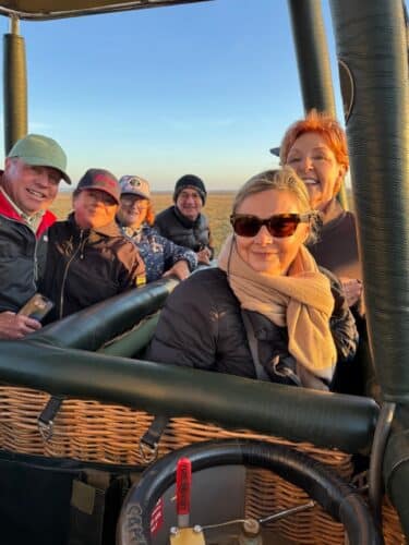 hippo yawning Rayner couple Nov 2025 Trip of a lifetime hot air ballooning tanzania serengeti