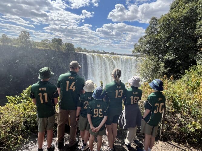Henderson Family, Rebecca and Mark with their five boys family safari Southern Africa Victoria Falls Okavango Delta South Africa Kruger