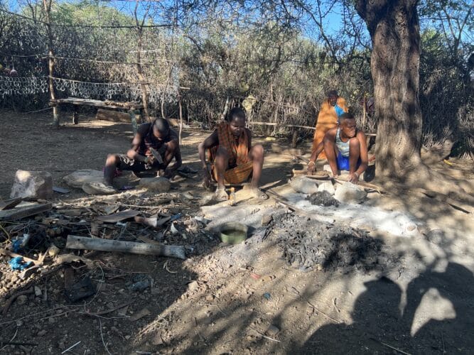 Sally Hines mother and daughter tanzania safari review private guide tanzania Hadzabe tribe visit
