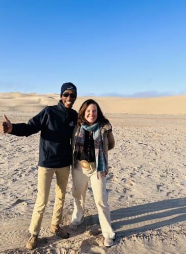 Danica and guide skeleton coast national park namibia danica trip 2023