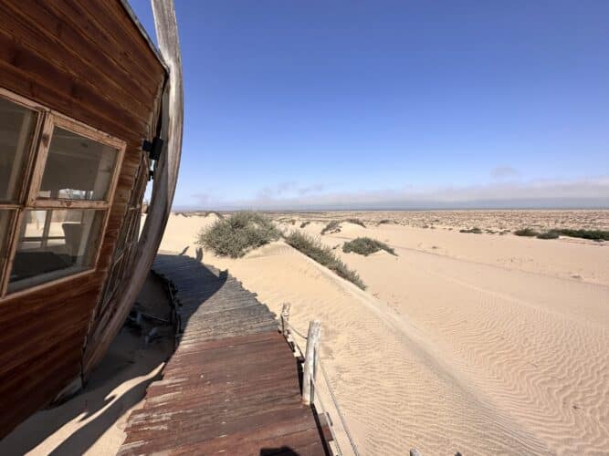 close up of materials building shipwreck lodge skeleton coast national park namibia danica trip 2023