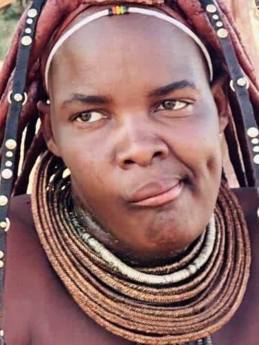 Visiting a himba village from Hoanib Valley Camp Kaokoland with Natural Selection Travel Danica Wilson 2023