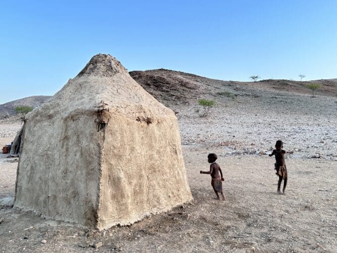 Visiting a himba village from Hoanib Valley Camp Kaokoland with Natural Selection Travel Danica Wilson 2023
