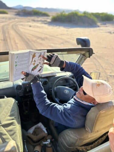 Kaokoland DW trip 2023 Guide with bird book